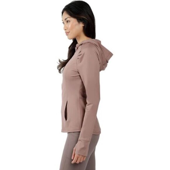 NWOT Yogalicious Womens Ultra Soft Full Zip Yoga Jacket Auburn Night Sz M - Picture 4 of 8